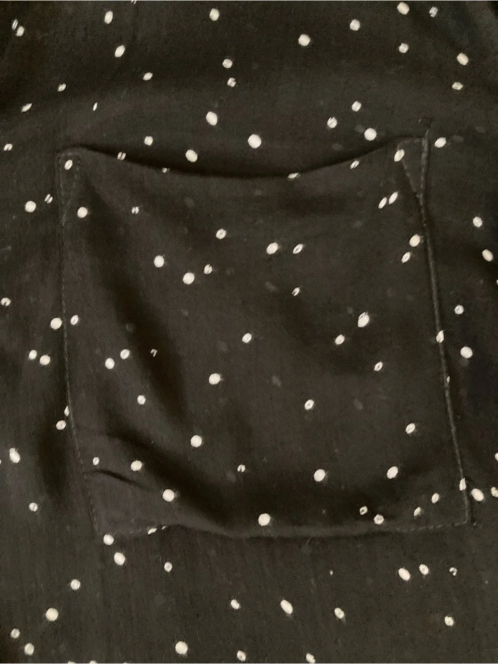 Cloth & Stone by Anthropologie Black Button-Up Shirt with White Dot Print - Picture 6 of 6